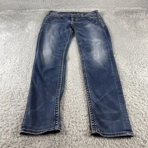 Silver Jeans Suki Mid Super Skinny Fluid Denim Pants Womens 31x31